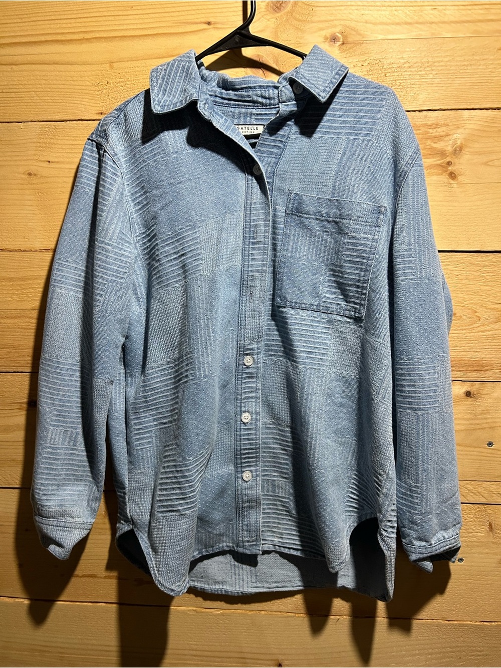 Women’s Jean Button-Up Casual Jacket Shirt